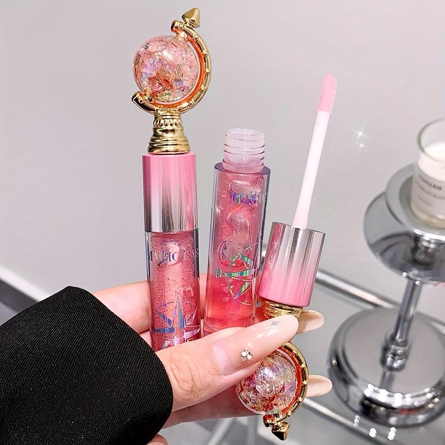 Hydrating Lip Gloss Long-Lasting and Non-Staining Glass Lipstick with Earth Design, Glossy Finish Beauty Essentials Glossy Finish Lipstick