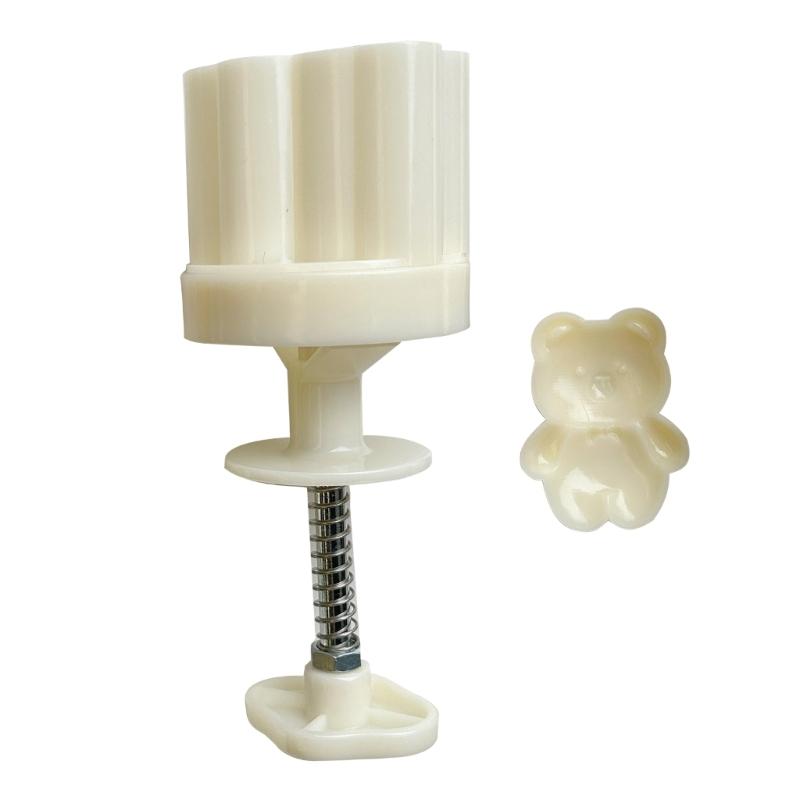 

Traditional Molds Set Mungbean Cake Molds Bear Shape Convenient Bakings Molds Dessert Press Tool Suitable for Bakings 1