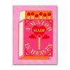 Pink Strawberry Lemon Card Cocktails Drink Posters Retro Canvas Painting Living Room Corridor Wall Art Picture Kitchen Bar Decor