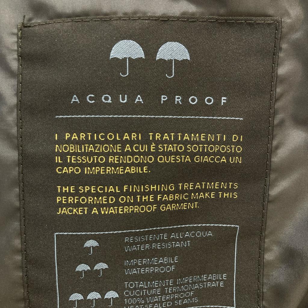 MOORER Brown PREZ-STP Hooded Single Trench Coat Spring Coat coat 46 BrownUsed