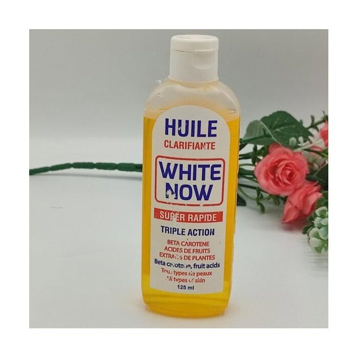 White Now – Huile Clarifiante Triple Action au Bêta Carotène – Résultats Rapides