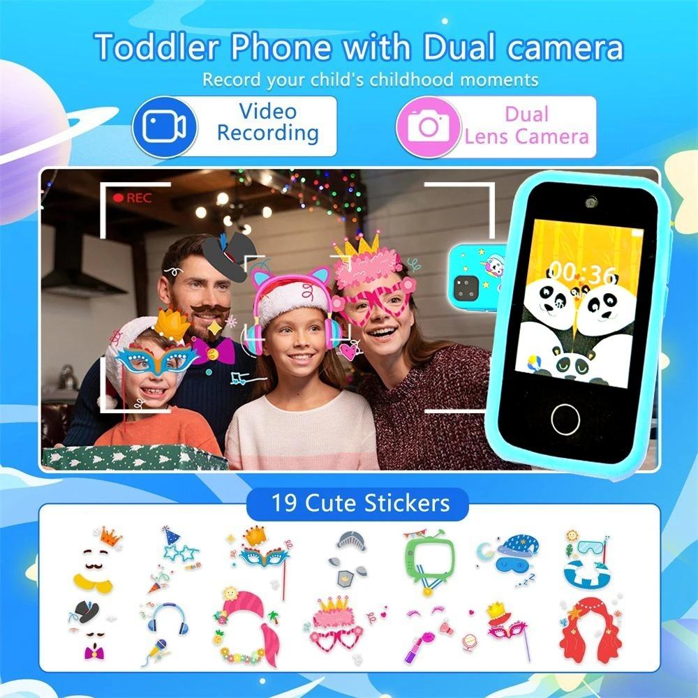 Kinder Smartphon Spielzeug Dual Kamera Touchscreen Telefon Kinder Digitalkamera 32 GB SD-Karte Option Jungen Mädchen Geburtstagsgeschenke