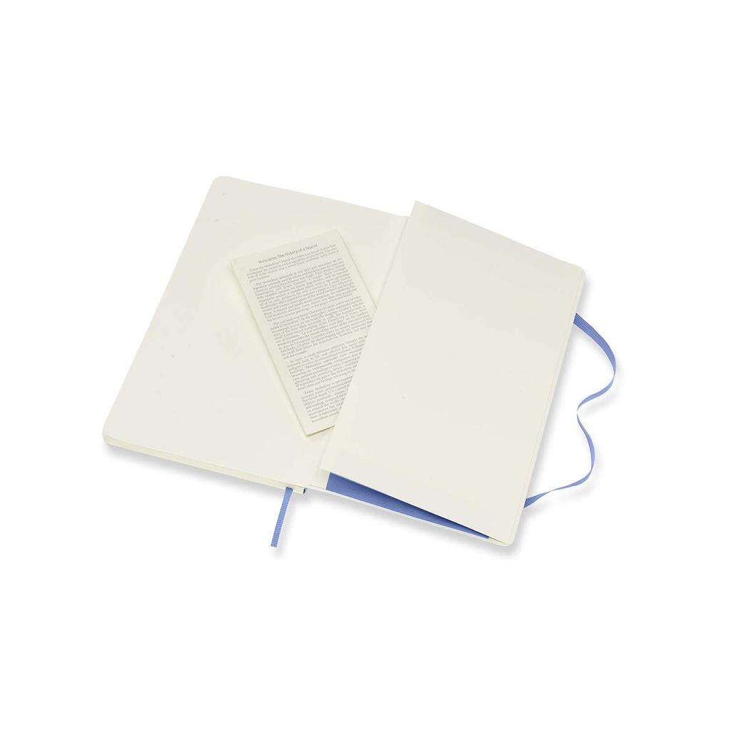 Moleskine Notebook Classic Notebook Soft Cover Ruled Large Size wide x 21cm Hydration Blue QP616B42 (13cm long)