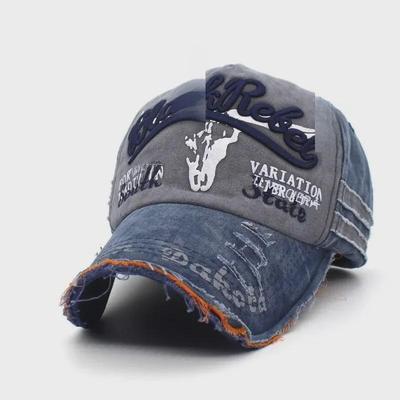 Gorra de Béisbol Retro Cabeza de Toro Cosida - Gorro Unisex de Visera Curva Pico de Pato