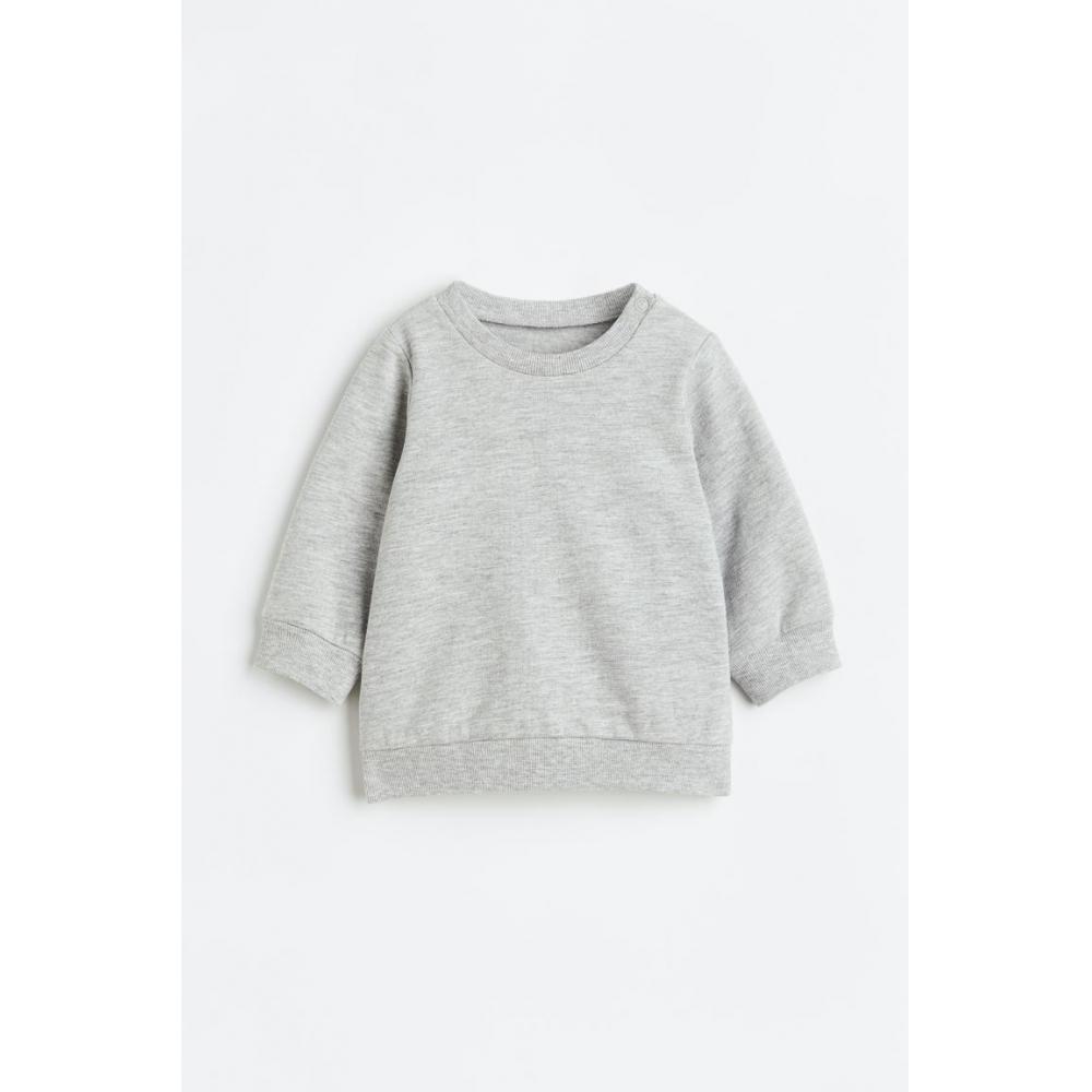 

Толстовка HM Cotton светло-серого меланжа