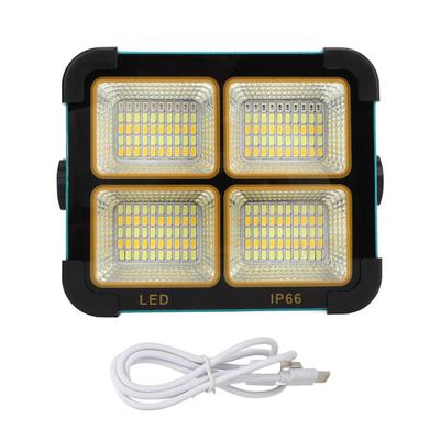Lampă solară LED de lucru 100W 10000LM 3000 până la 6000K IP66 impermeabilă reîncărcabilă portabilă pentru exterior