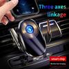 Magic clip A6 three-axis linkage double induction automatic opening and closing luminous wireless charging mobile phone car bracket