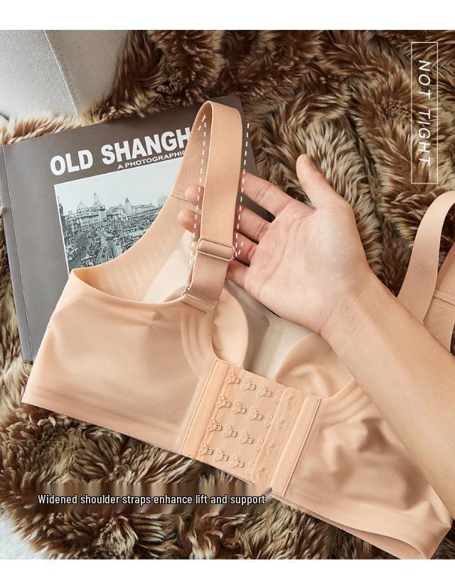 Women's Bust Minimizer: Ultra-Thin Support, Anti-Sag Seamless Cool Full Cup Bra for Summer