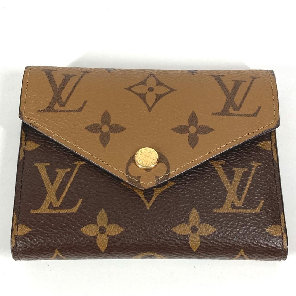 Louis Vuitton M81557 Monogram reverse Portefeuille-Victorine Tri-fold Wallet