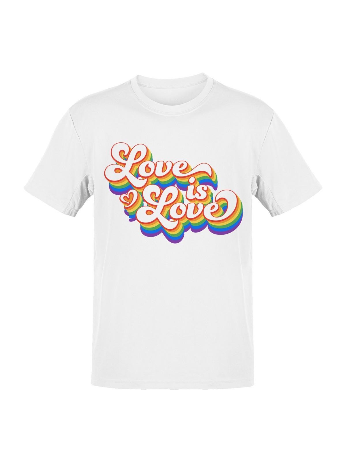 Celebrating Love with Pride Colors Mens T-shirt S