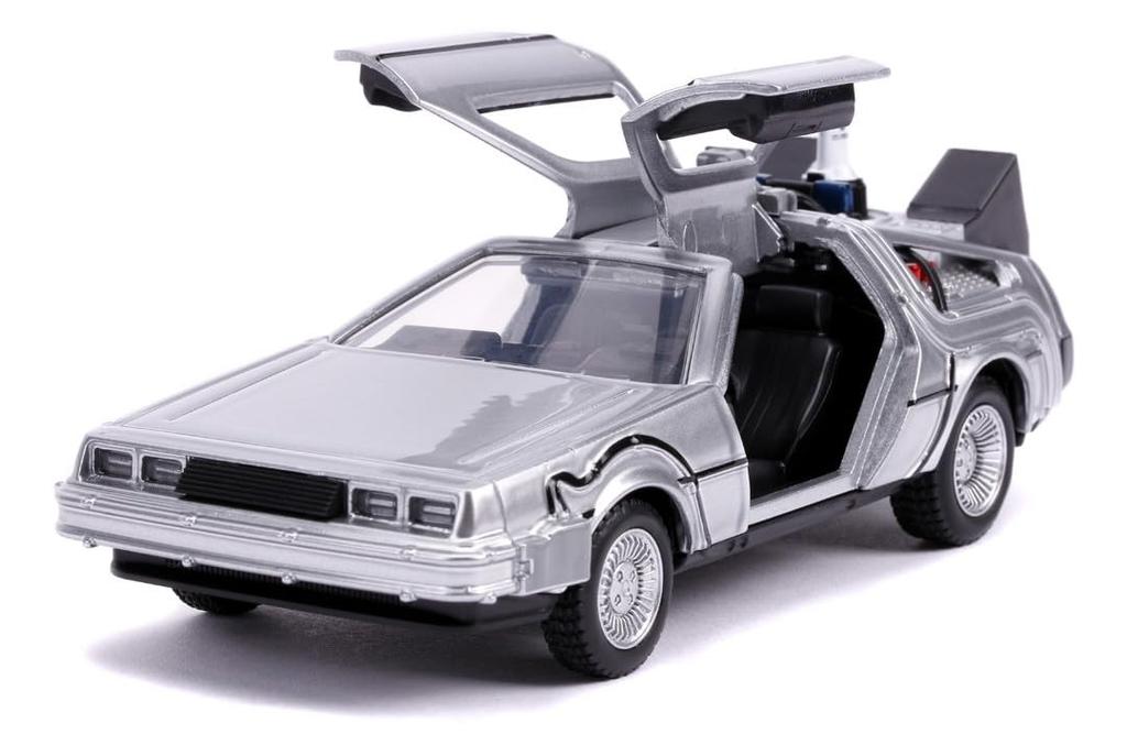 Kyosho Jada Toys Hollywood Rides Seria Powrót do Przyszłości Skala Powrót do Przyszłości II Wehikuł Czasu Model Gotowy JADA30541 1/32 (DeLorean)