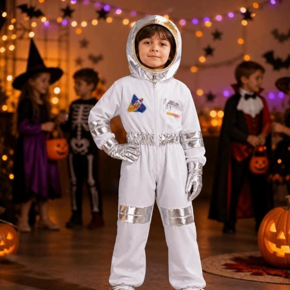 With Gloves Spaceman Costume With Hat Space Suit Bodysuit Cosplay Costume Role Play