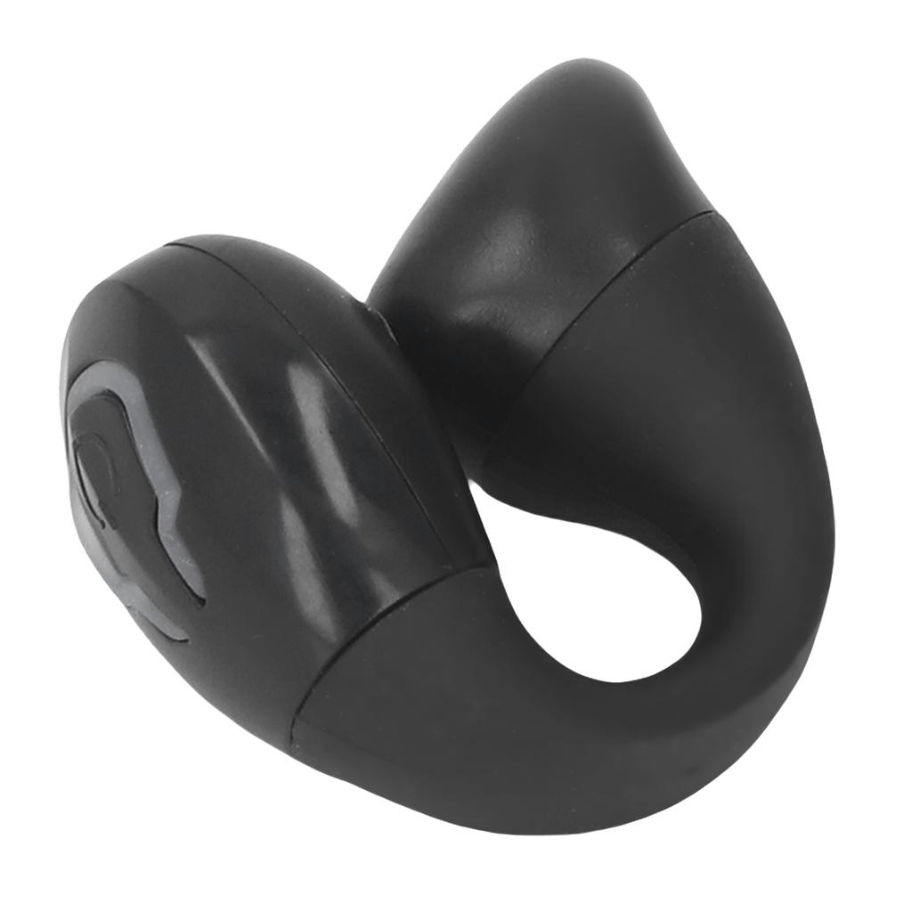 Bluetooth V5.4 Earbud Single Side Open Ring Clamp On Wireless Earphone for Sports Business Work Black