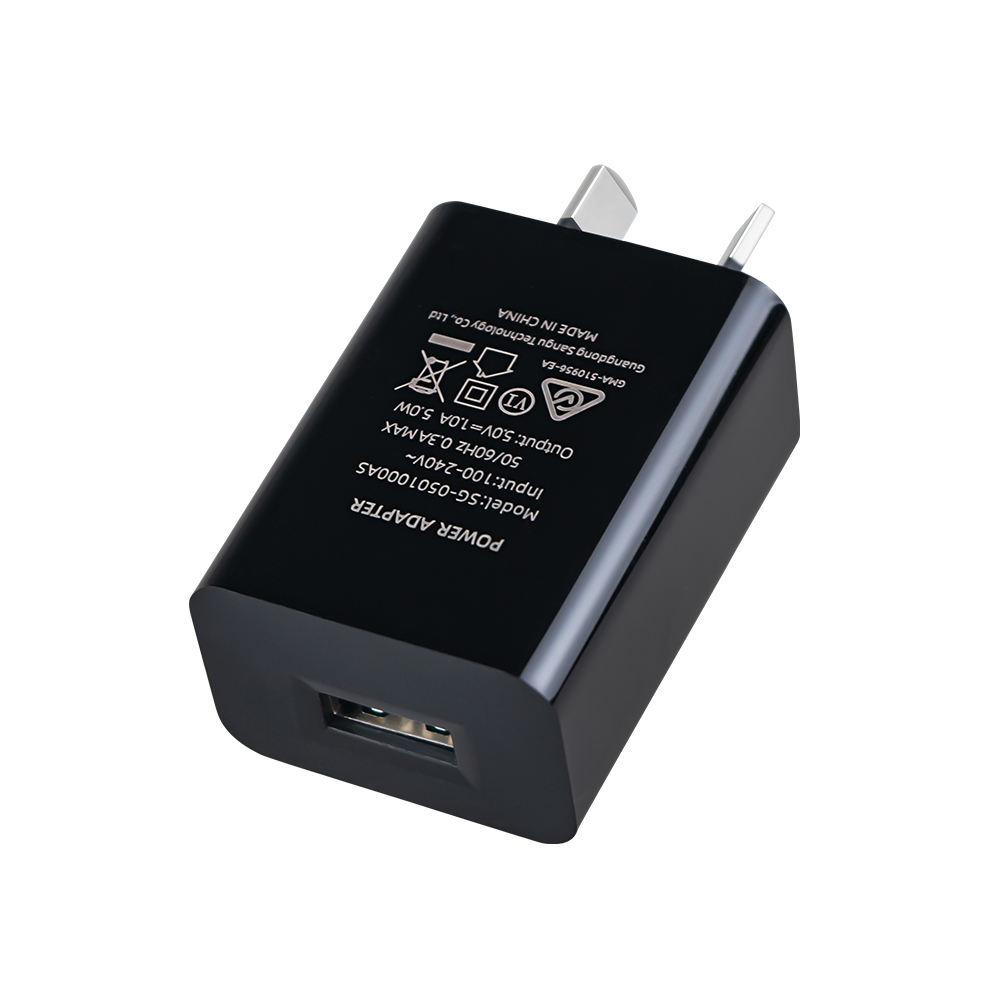 5V2A Australian SAA RCM Certification 10W USB Port High Quality Power Portable Travel Fast Charger for All Phone Wall Charger
