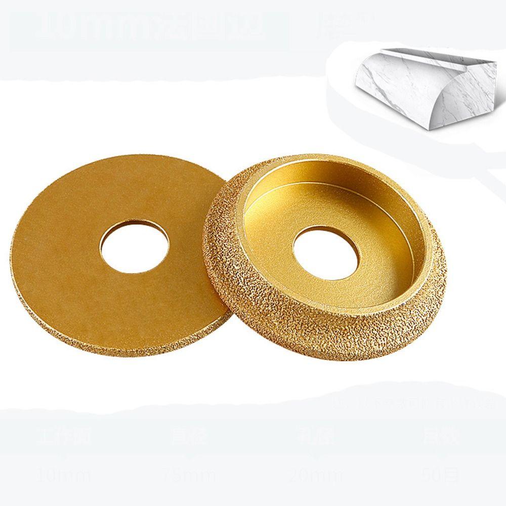 75mm Marble Granite Tile Trimming Grinding Wheel French Edge Angle Grinder Grinding Disc