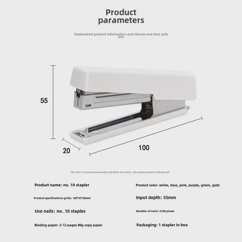 Mini Macaron Student Stapler - Handheld 10#12 Binding Tool