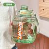 Water bottle new large capacity ton cup anti-drop high temperature sports kettle men's and women's fitness plastic ton barrel straw