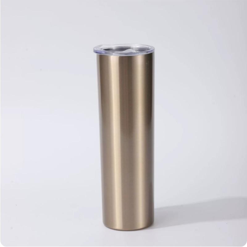 20oz 304 Stainless Steel Tumbler with Heat Sublimation Coating and Straw 20oz