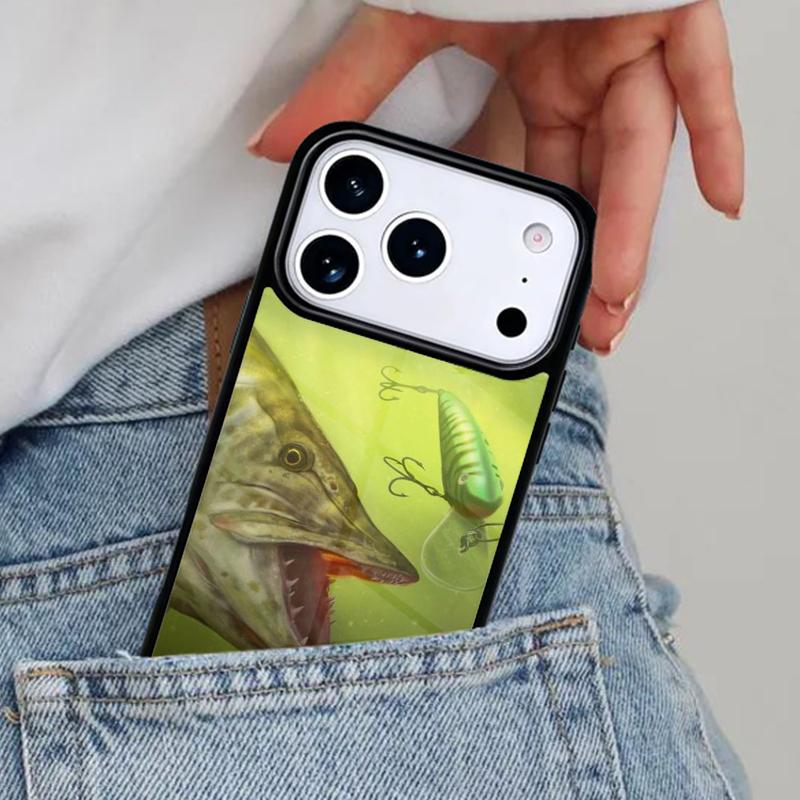 

Fish Fishing Phone Case for iPhone 16e 15 14 13 12 17 Pro Max Plus Air 17pro Cover Coque iPhone 12 mini