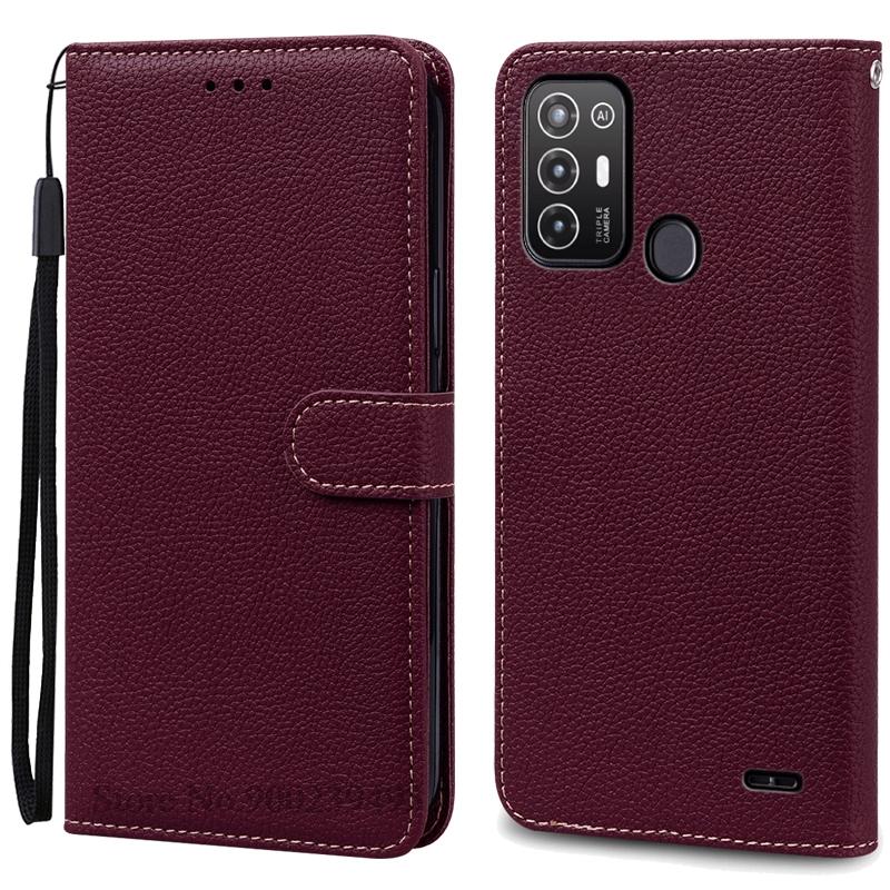 For ZTE Blade A52 Case PU Leather Flip Wallet Case For ZTE Blade A52 Case Silicone Back Cover Phone Coque Fundas