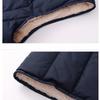 Middle-aged and Elderly Men's Vest Grandpa Style Warm Vest Sleeveless Men's Outerwear Cotton Vest with Fleece Lining Thickened Vest Sleeveless Jacket