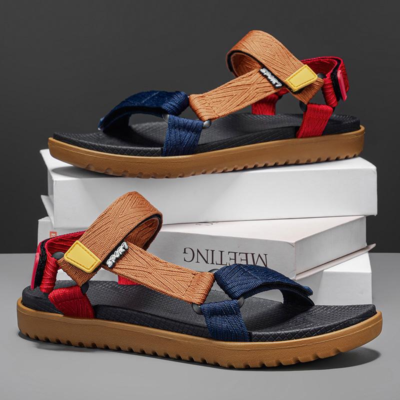 

Men Sandals Fashi Leisure Beach Holiday Sandals for Men s Lightweight Shoes New Outdoor Comfortable Casual Sandalies 40 коричневий