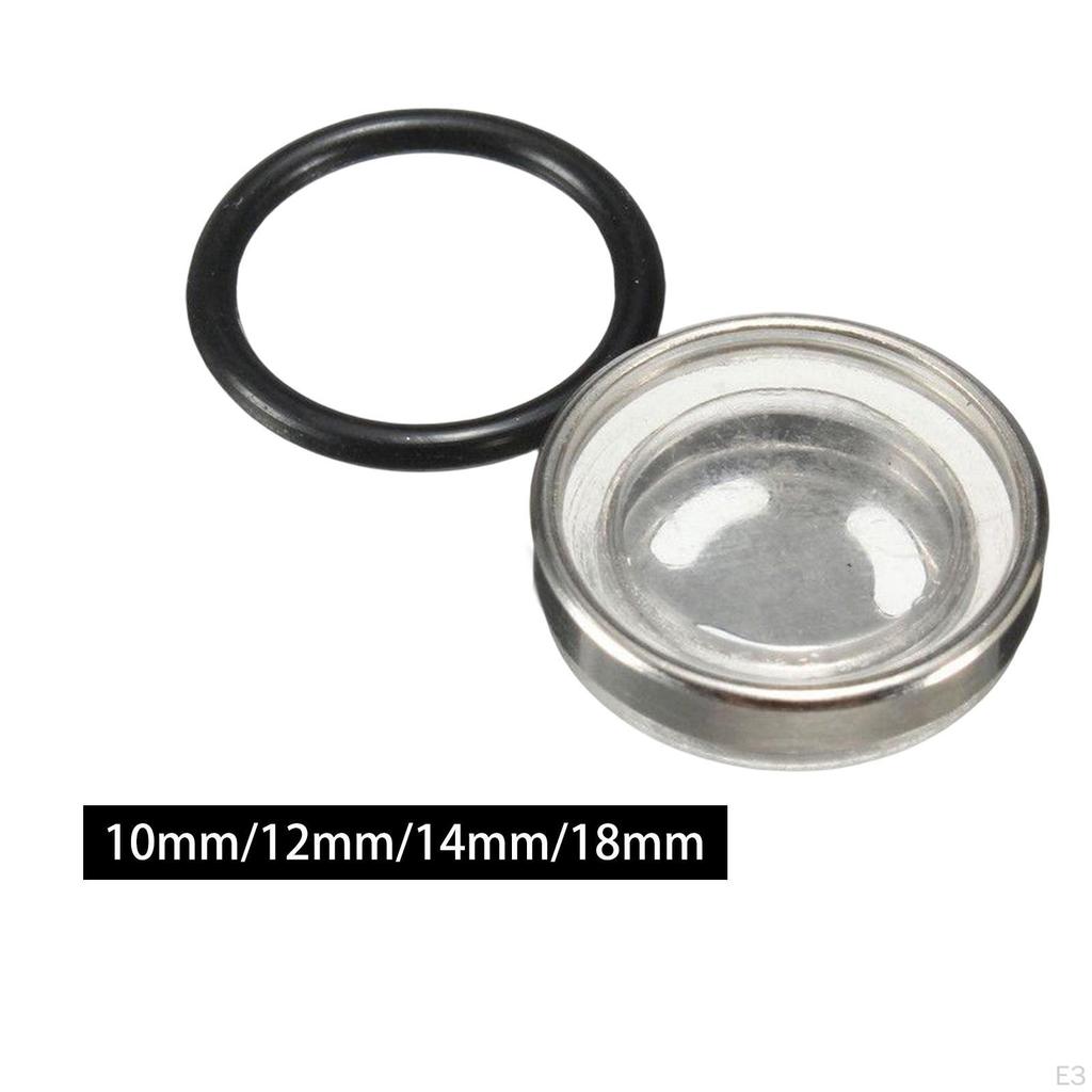 Oil Pump Sight Glass Universal Easy To Install Lens Durable Accessories Replacement