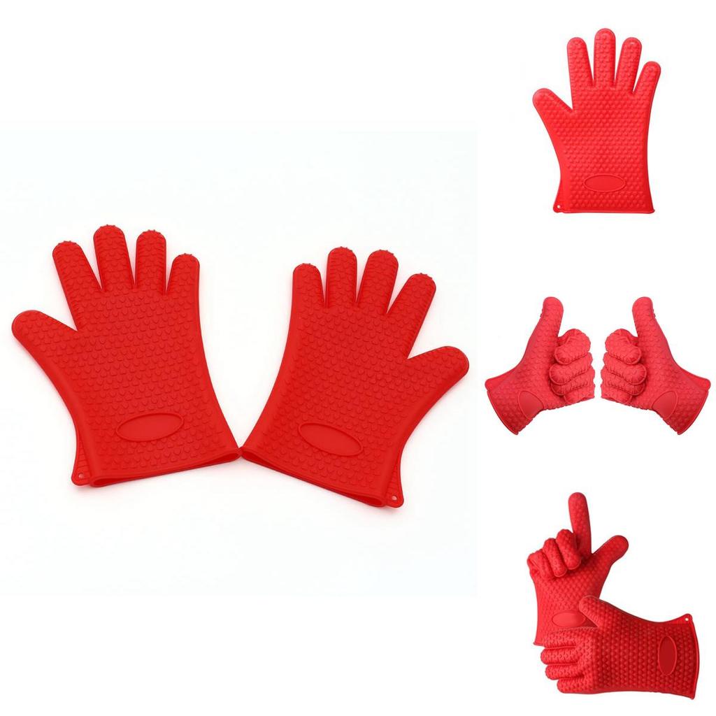 Antypoślizgowa Rękawica Silikonowa Do Bezpiecznego I Praktycznego Gotowania**