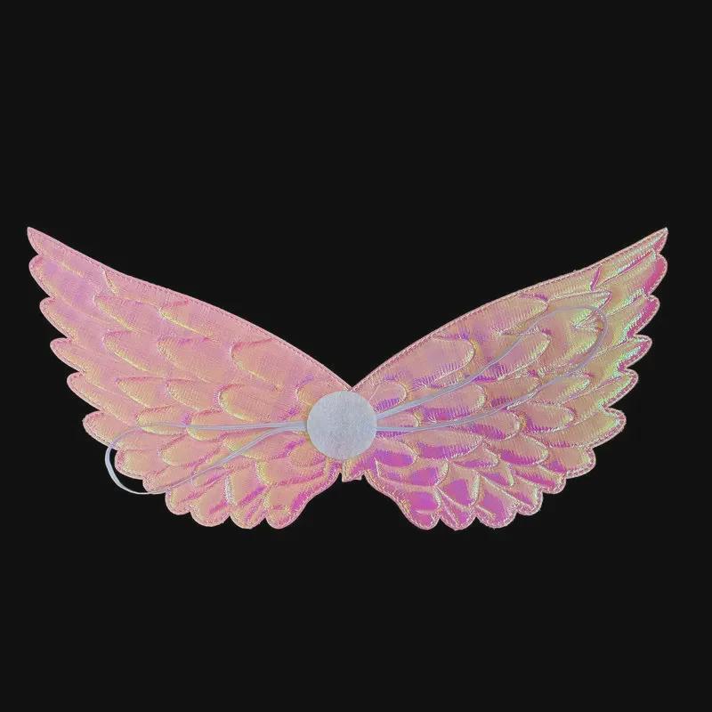 "Unicorn Princess Halloween Costume with Headdress, Wings, and Mesh Skirt for Girls"