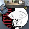 Cute Stewie Griffin Pattern Round rug,Carpet Rug for Living Room Bedroom Playroom ,Non-slip Floor Mat,Holiday Gifts and Birthday Gifts.