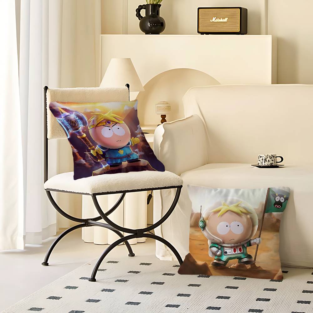 Anime South Park Butters Kuddfodral Tum Gårdshusdekor Hem Prydnadskuddfodral För Soffdekorationer