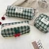 Cherry Lattice Cosmetic Bag Pen Bag Menstrual Bag Makeup Bag Travel Clutch Bag Sundry Storage Bag