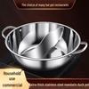 JIMEILI Stainless Steel Dual-Sided Hot Pot