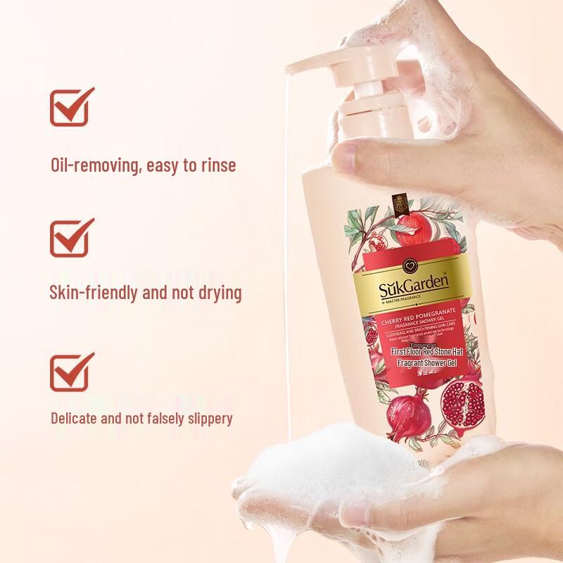 SukGarden Pomegranate Fragrance Shower Gel