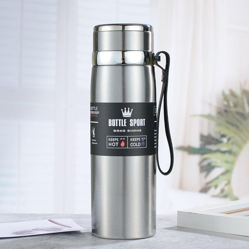 Θερμός Μεγάλης Χωρητικότητας 800ml/1000ml Φιάλες κενού Φορητό Θερμός από Ανοξείδωτο Ατσάλι Παγούρι Κούπα Ταξιδιού για Τσάι Θερμός Γραφείου