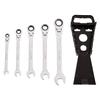 Amazon Basics Flexible Metric Ratchet Wrench 5 Pieces Set,