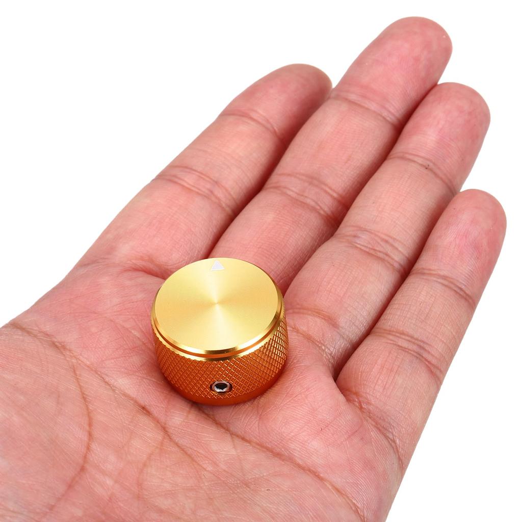 uxcell Aluminum Potentiometer Universal Volume Tone Control Knob for Diamond 4-Piece Knob, 1/4" (6mm) Guitar, Bass, 5/8"