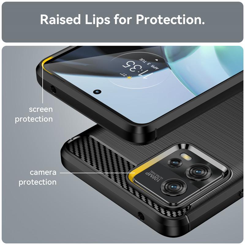 For Motorola Moto G72 4G Case For Motorola Moto G72 Cover 6.6 inch Shockproof Soft Silicone Protective Bumper For Moto G72