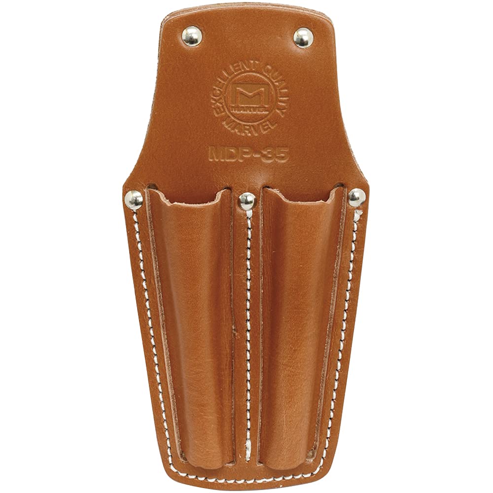 

MARVEL Cowhide leather electrician pocket with 2 screwdriver holders MDP-35