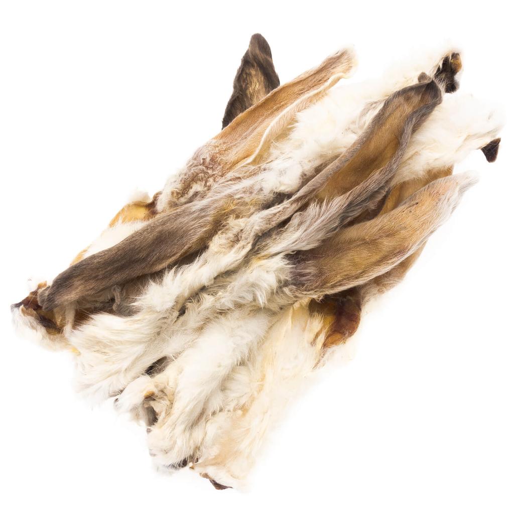 Rabbit ears with fur 4DOGS - 10 pieces