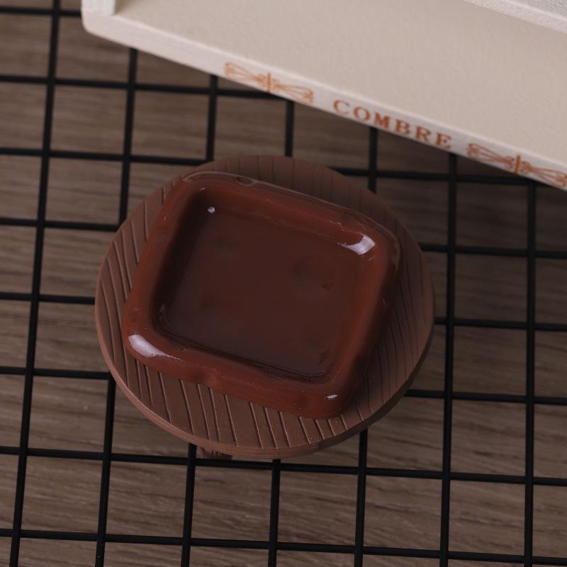 DIY Miniature Cheese Knife & Fork Set with Plate Figurine Keychain Resin Jewelry