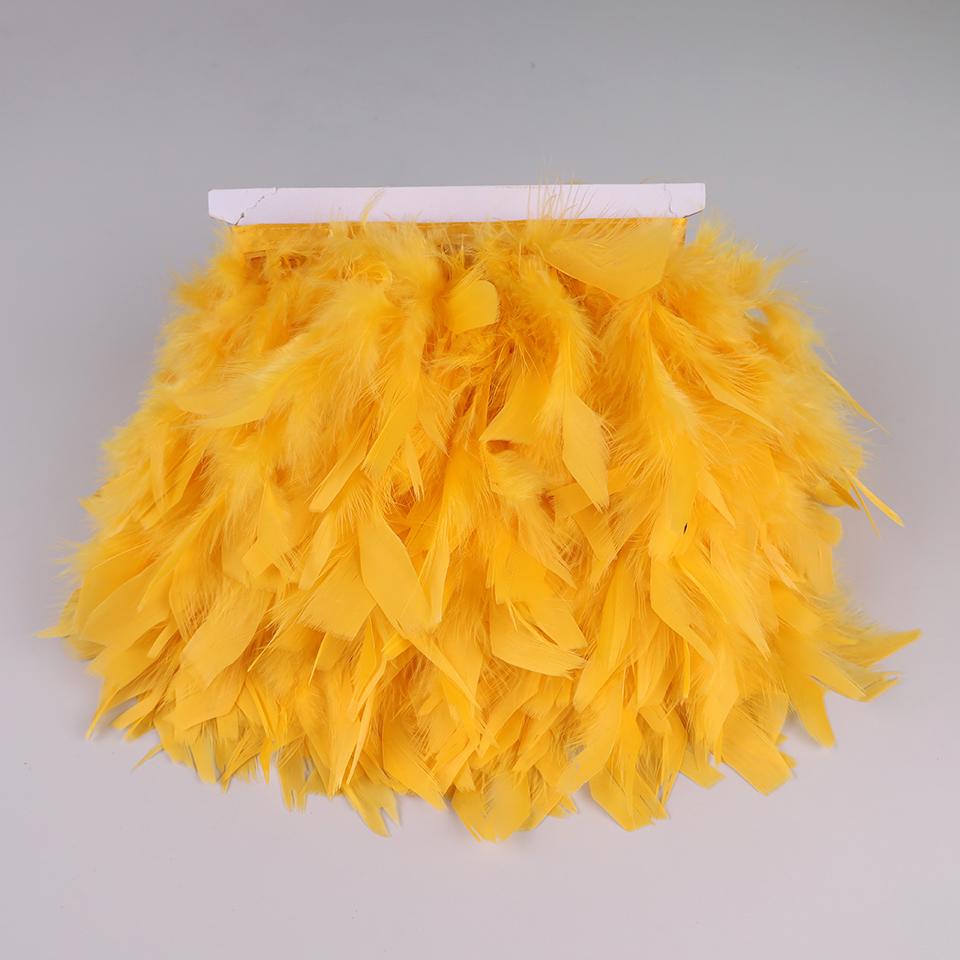 10 Meters Turkey Feathers for Clothes DIY Marabou Feather Fringe for Needlework Party Plume Handmade Mirror Home Decor Wholesale
