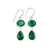 Chrome Diopside Gemstone 925 Sterling Silver Jewelry Handcrafted Earrings 1.88" EE-73-2