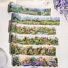 Kigofora Flake Stickers Flowers and Natural Pastoral Garden Scenes Set PET Collage Material Stickers 65mm Wide X 2m Roll Landscape Design Perfect for