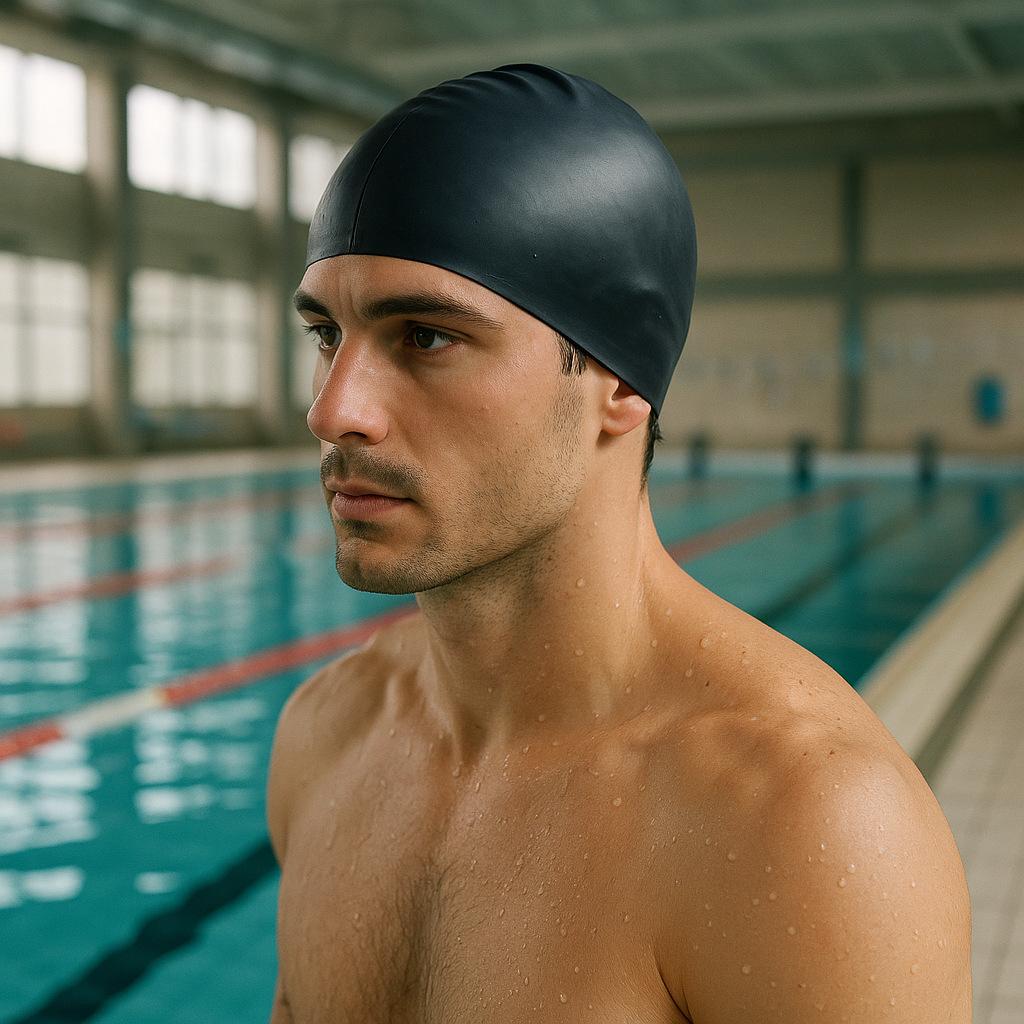 Waterproof Silicone Swim Cap - Tear-Resistant, Anti-Chlorine, Comfortable Fit, Gentle on Hair