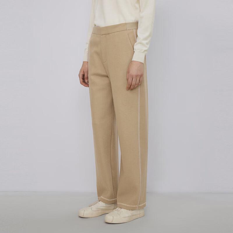 

LESS 100% Lambswool Straight-Leg Commuter Pants M