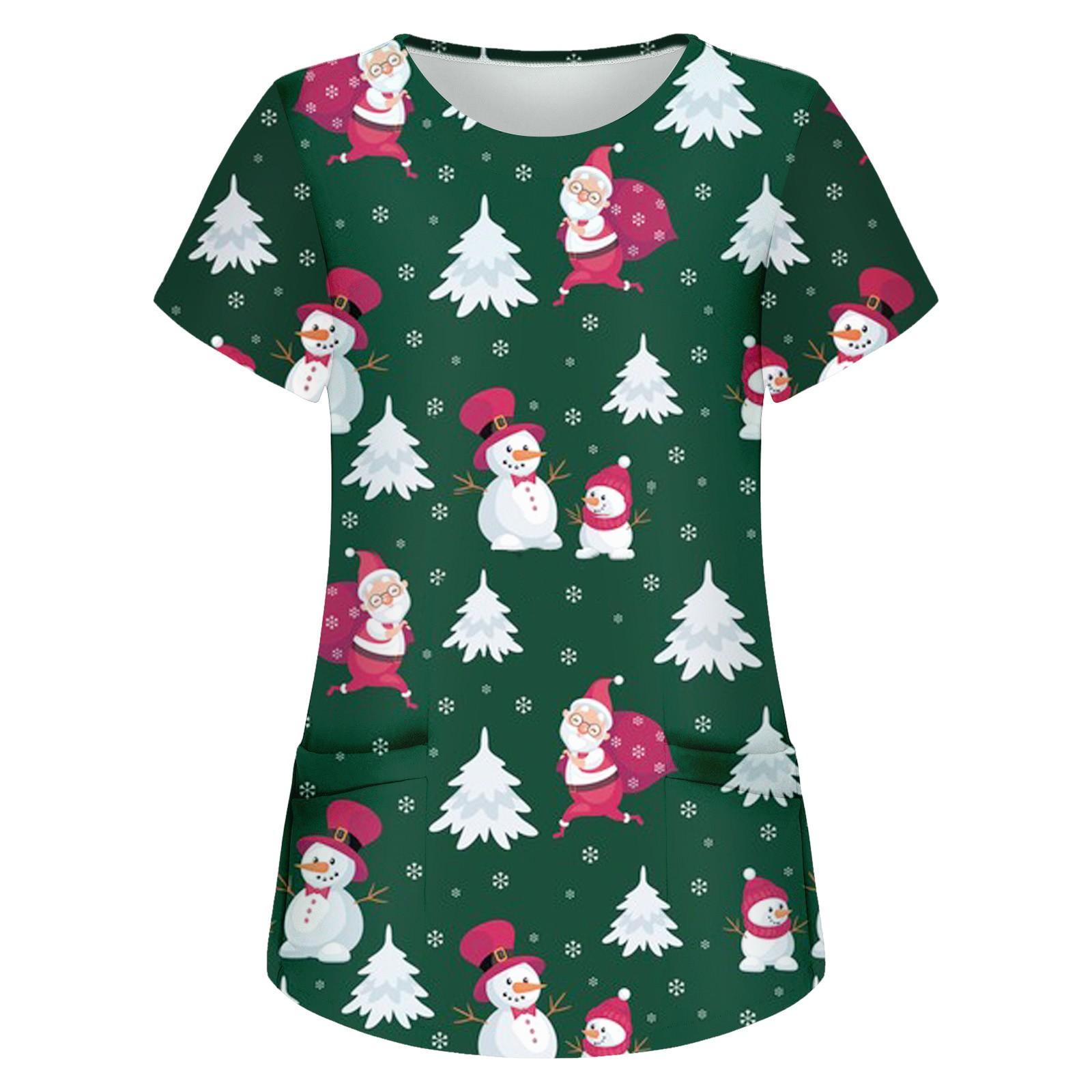 

Women s Short Sleeve Overalls Surgeon Isolation Gown Workwear Tops M армія зелений колір