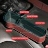 Car Seat Gap Filler Organizer Faux Leather Storage Box with Phone Slot Sunglasses Compartment RFID Protection Non-Slip Silicone Universal Car