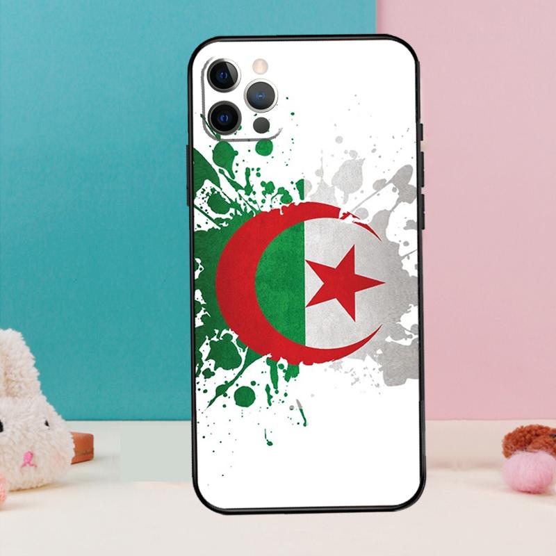 Algeria Flag Retro Phone Case For iPhone 17 Air 16 15 13 12 11 14 Pro Max 12 13 mini 15 16 Plus 16e Cover Coque