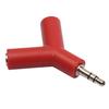 3.5mm Earphone Headphone Audio Splitter Male To 2 Female Y Shape Stereo Adapter AVE